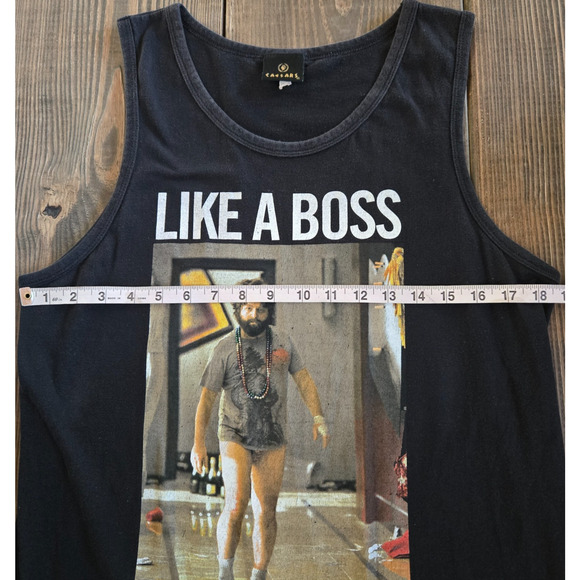 Caesars Palace The Hangover Mens Tank Top Medium Black Las Vegas Like A Boss Tee - Picture 3 of 5